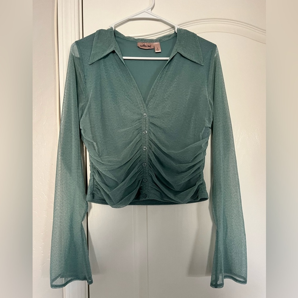 Willow & Root with sheer/bell sleeves ; never worn